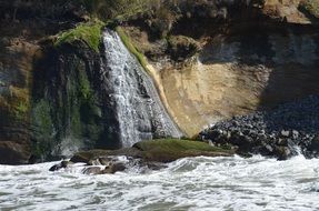 rocky shore in oregon