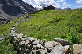 Landscape of beautiful view on a hill