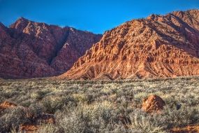 red Mountains in desert, usa, arizona, Grand Canyon national park