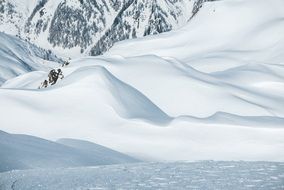 snowy valley of bedretto