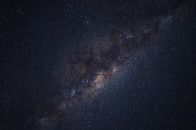 Milky Way Galaxy in Starry sky