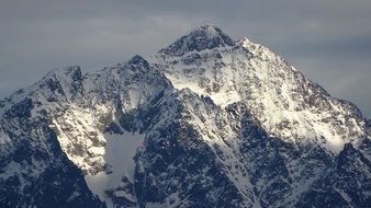 high Tatras are covered with snow