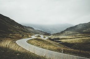 photo highway against the backdrop of beautiful nature