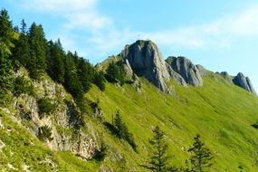 beautiful landscape of Tegelberg mountain in Bavaria