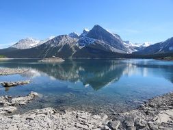 Beautiful Upper Kananaskis Lake in Canada