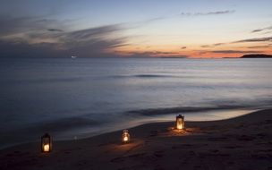 Night Beach Sea