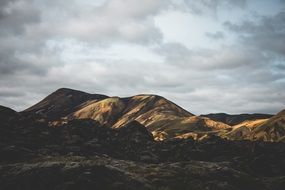 mountain landscape in the sunlight