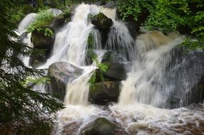 Gertelbach Falls are located on the Gertelbach River in the Bulertal Valley in Germany