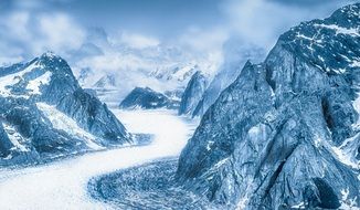 glacier landscape in Alaska