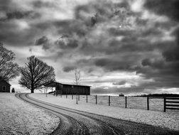 countryside in winter