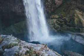 Waterfall Rock Wall Water