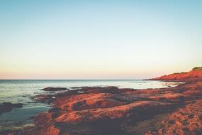 beautiful seaside landscape in summer
