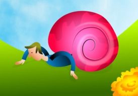 snail Man drawing