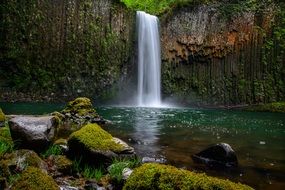 waterfall landscape water nature
