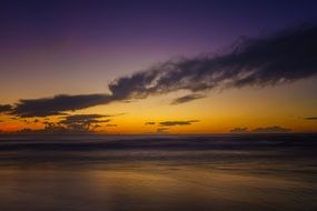 Morning sky over the ocean