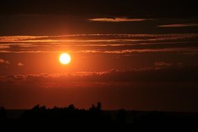 Sky Orange Dusk