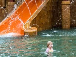 baby in thailand water park