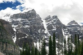 Mountains Range Trees Landscape