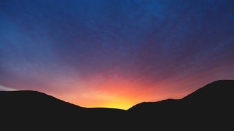 Sunset Silhouette drawing