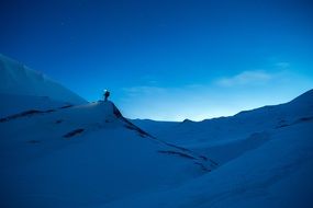 landscape of the incredibly delicious Snow randonÃ©e