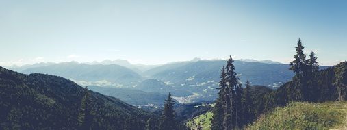 panorama of the highlands of south tyrol