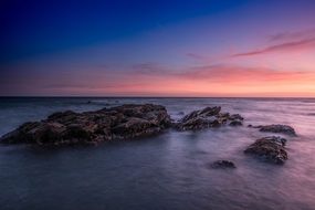 Landscape of Mijas Costa beach