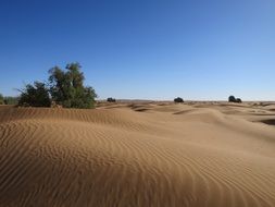 Landscape of the desert in Morocco