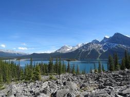 scenic upper kananaskis lake