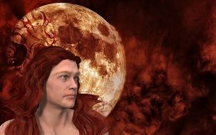 young man in a fantasy plot