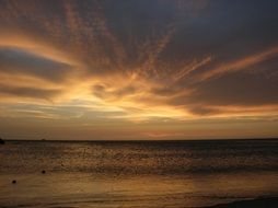 dramatic evening sky in Venezuela