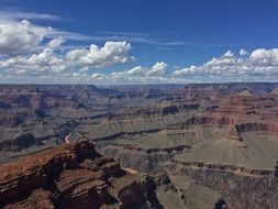 panoramic view of Grand Canyon National Park, usa, arizona