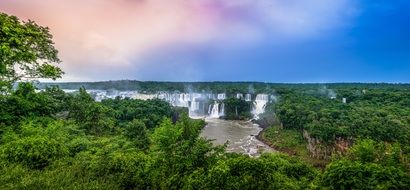 ensemble of waterfalls in brazil