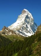 Matterhorn peak in summer