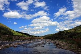 Landscape of River Valley in northumberland
