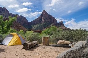 Tent For Camping in the mountains
