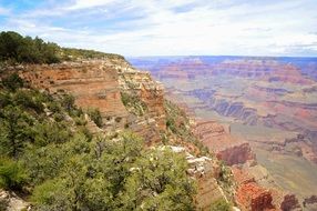 scenic view of grand canyon rocks in arizona