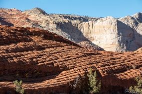 panorama of snow canyon in utah