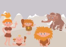 Ä°llustration of Prehistory people