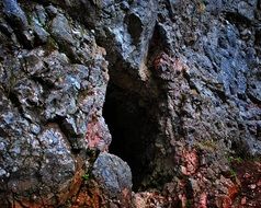 entrance to the grotto in the Tatras close up