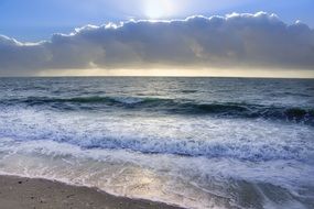 Seascape of the beach