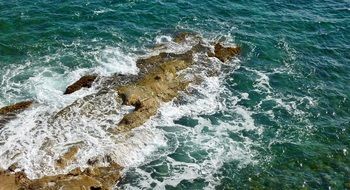 Landscape of rocky coastal
