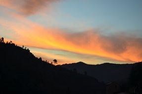 Cevennes at dusk