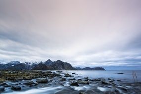 rocky islands at sunrise, Norway