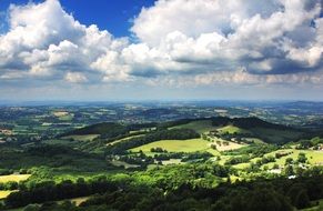picturesque Malvern hills in England