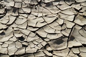 dry cracked earth in the Atacama Desert