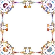 photo frame with decorative leaves