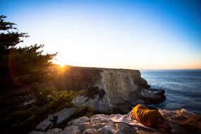 Rocks and cliff on a Coast