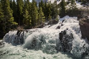 stormy water cascade