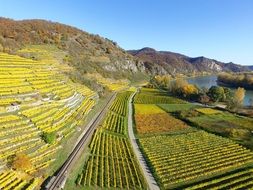 landscape of Beautiful Upper Rhine Valley in Germany