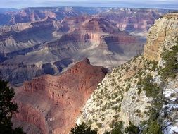 picturesque observation deck in the Grand Canyon National Park